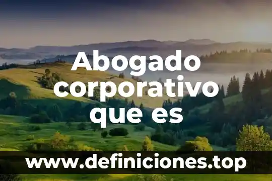 Abogado económico que es 6 Abogado corporativo que es