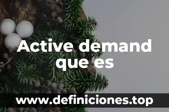 Active boot que es 3 Active demand que es