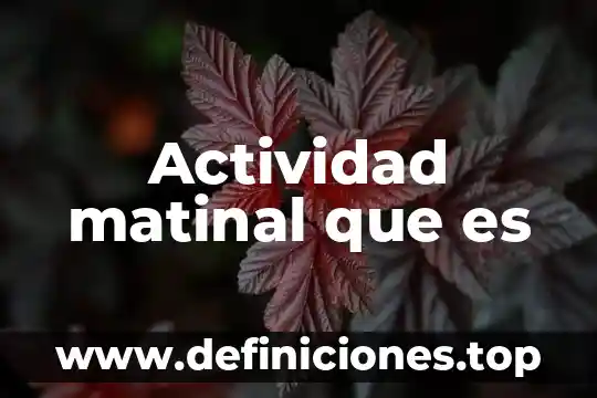 Que es firma firma en razones de actividad 7 Actividad matinal que es