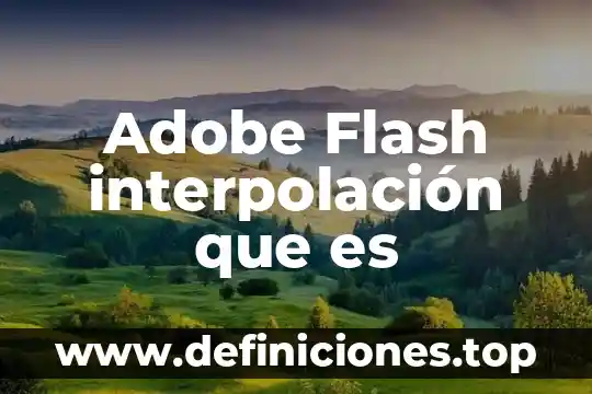 Adobe de caliche que es 3 Adobe Flash interpolación que es
