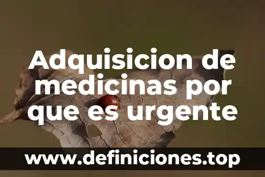 Para que es util el termometro para niños 8 Adquisicion de medicinas por que es urgente