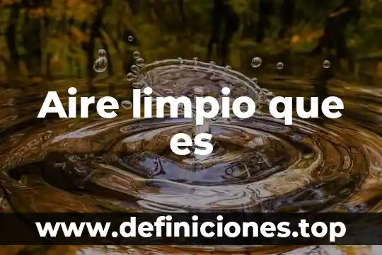 Que es un juego limpio en la educacion fisica 5 Aire limpio que es