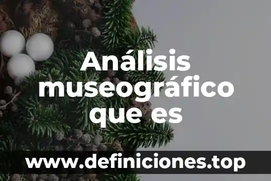 Que es el analisis bh ega 8 Análisis museográfico que es