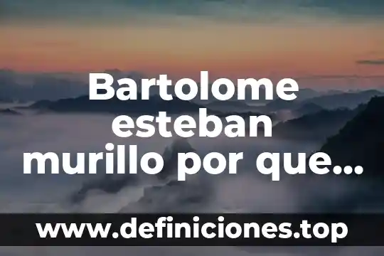 Tingambato por que es importante 5 Bartolome esteban murillo por que es importante