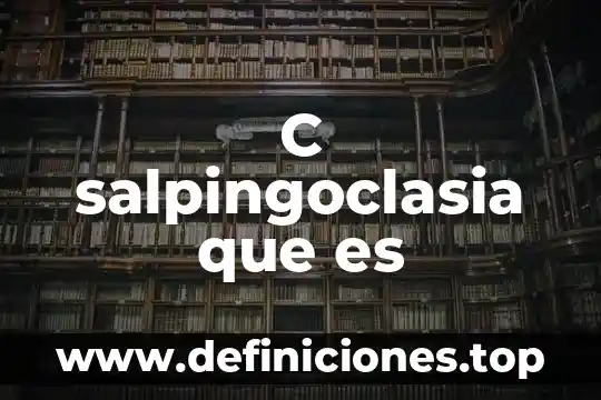 Qué es el include en c 7 C salpingoclasia que es