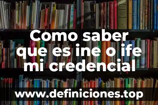 Como saber que es una limitacion de un proyecto 7 Como saber que es ine o ife mi credencial