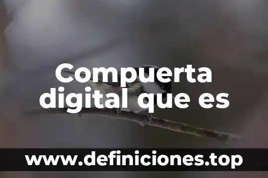 Digital gestion que es 8 Compuerta digital que es