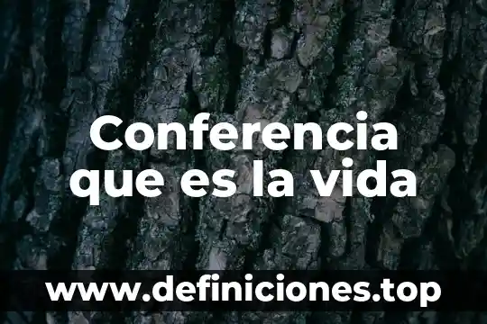 Comentarios sobre lo bonita que es la vida para adolescentes 3 Conferencia que es la vida