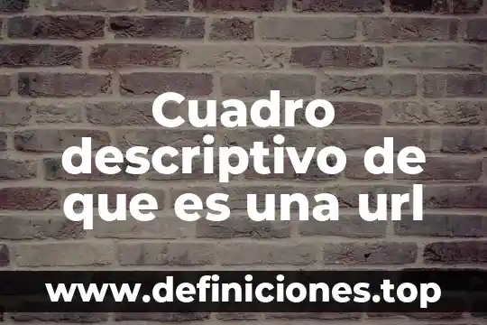 Que es un recurso url 5 Cuadro descriptivo de que es una url