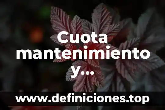 Que es un titular de celular 6 Cuota mantenimiento y administración titular tarifas banco que es