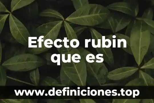 Que es un marco en el efecto doppler 4 Efecto rubin que es
