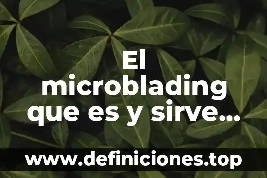 El microblading que es y sirve para el monte Venus