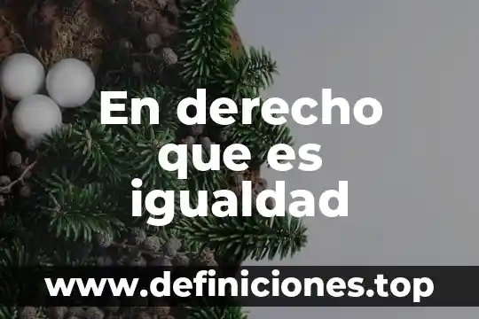Que es igualdad entre numero 7 En derecho que es igualdad