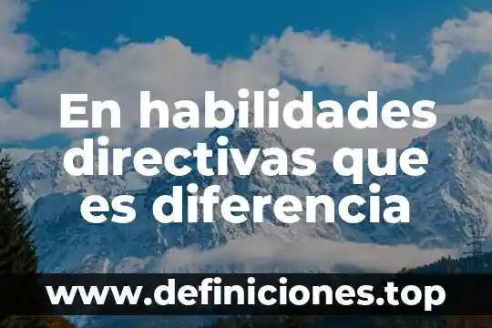 Que es un modelo taller y destrezas directivas 6 En habilidades directivas que es diferencia