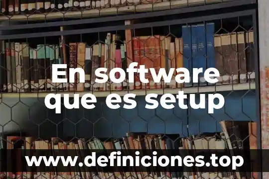 Que es un proyecto setup informatica 3 En software que es setup