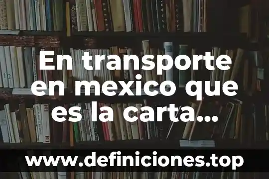 Que es numero de agente en transporte aereo 7 En transporte en mexico que es la carta porte