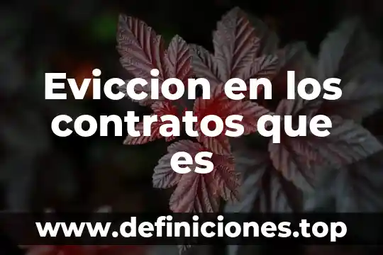 Contratos de compraventa que es 6 Eviccion en los contratos que es