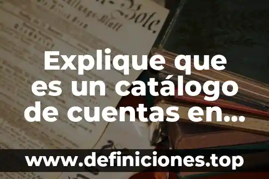 Que es ser distribuidor de ropa de moda por catalogo 5 Explique que es un catálogo de cuentas en contabilidad