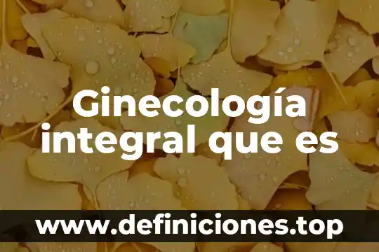 Qué es el azúcar integral 4 Ginecología integral que es