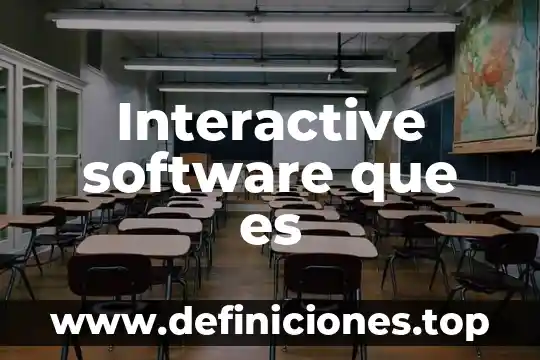 Interactive software que es