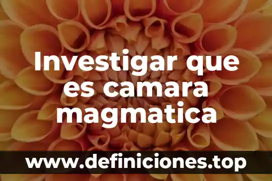 Investigar qué es la geografía 8 Investigar que es camara magmatica