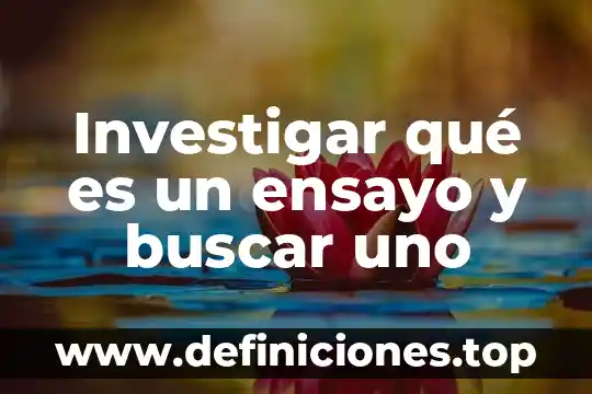 Que es ser permisivo con uno mismo 3 Investigar qué es un ensayo y buscar uno