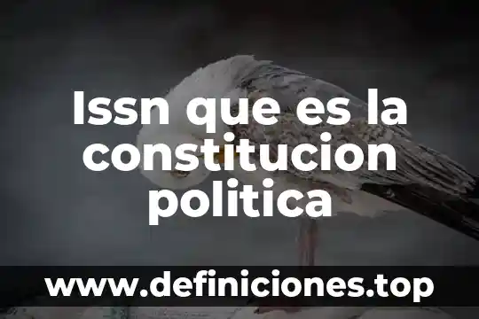 Abfiles que es 3 Issn que es la constitucion politica