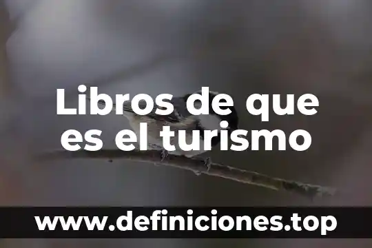 Qué es turismo según la secretaría de turismo 6 Libros de que es el turismo