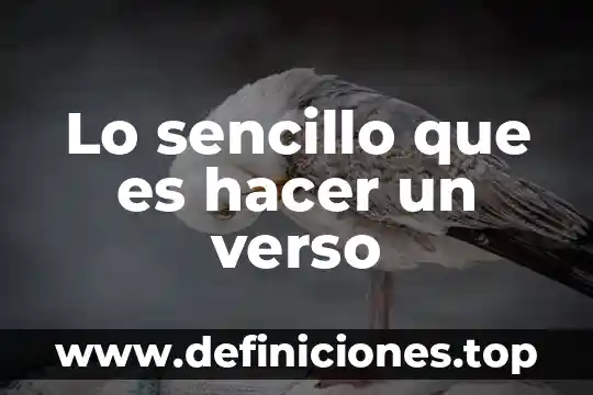 Nunca es tarde para hacer lo que es correcto 3 Lo sencillo que es hacer un verso