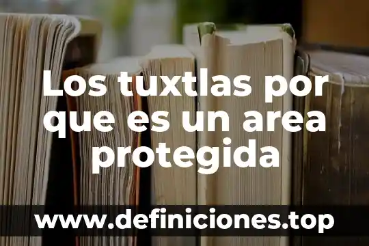 Que es un área protegida en ecologia 4 Los tuxtlas por que es un area protegida