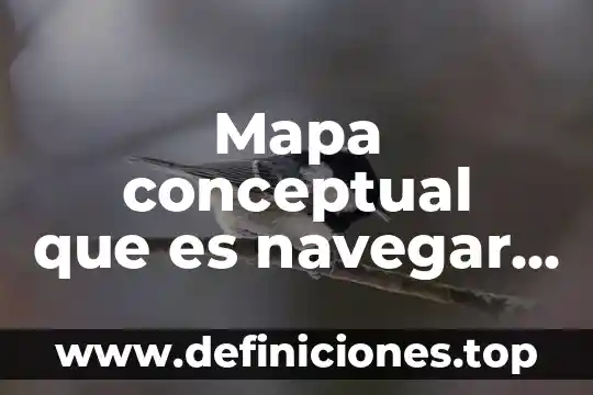 Mapa conceptual que es navegar por internet