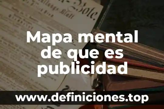 Mapa mental de que es publicidad