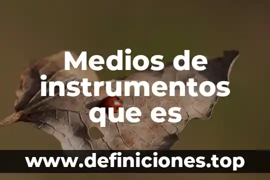 Que es deformacion en medios continuos 8 Medios de instrumentos que es