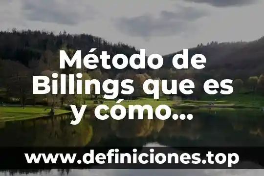 Método de Billings que es y cómo funciona
