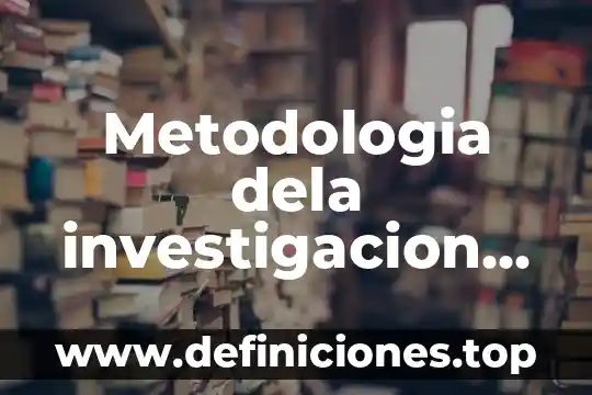 Metodologia dela investigacion que es hernandez sampieri