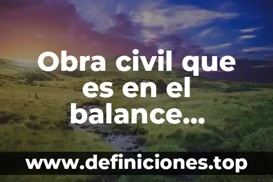 Que es el embargo precautorio civil 5 Obra civil que es en el balance general