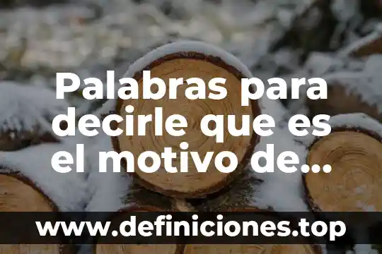 Qué es epistemología en mis propias palabras 5 Palabras para decirle que es el motivo de mis alegrías