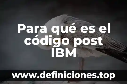 Que es una ficha de registro de contenido 8 Para qué es el código post IBM