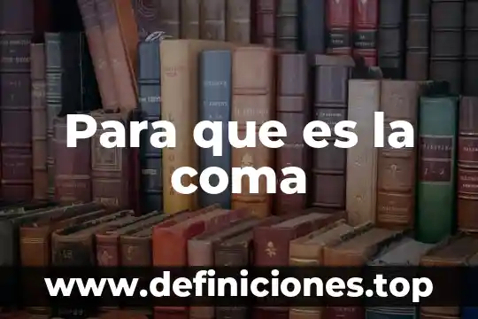 A posteriori que es 3 Para que es la coma