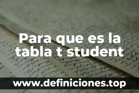 Para qué es el código post IBM 4 Para que es la tabla t student