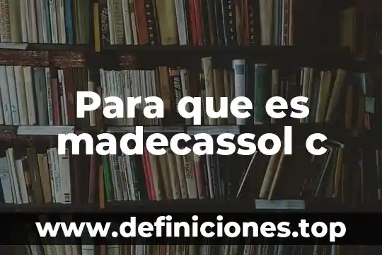 Qué es el include en c 8 Para que es madecassol c