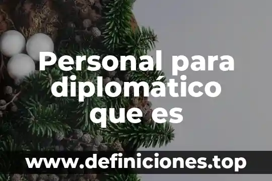Que es una carpeta personal en gramatica 8 Personal para diplomático que es