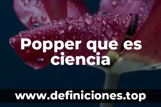 Popper que es ciencia