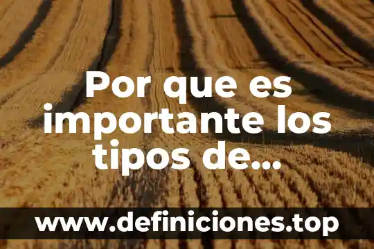 Por que es importante los tipos de distibuciones
