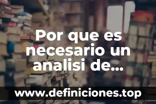 Por que es necesario un analisi de mercado