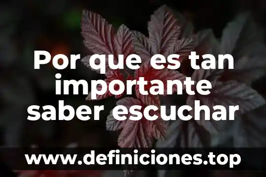 Qué es el eje del saber 5 Por que es tan importante saber escuchar
