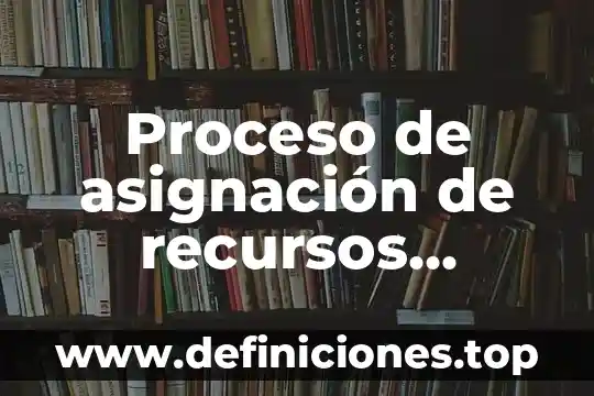 Qué es la evolucióm de la web 8 Proceso de asignación de recursos administración que es presentación