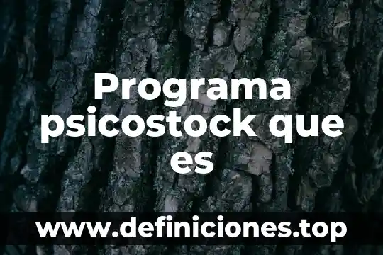 Qué es el programa de gastos catastróficos 5 Programa psicostock que es