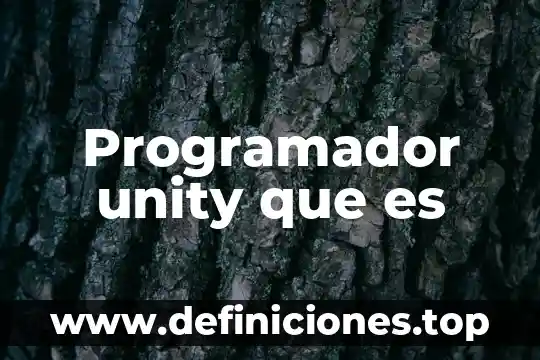 Mijo usted que es programador 3 Programador unity que es