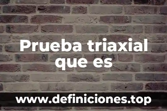 Que es la prueba de huevo de pato 4 Prueba triaxial que es